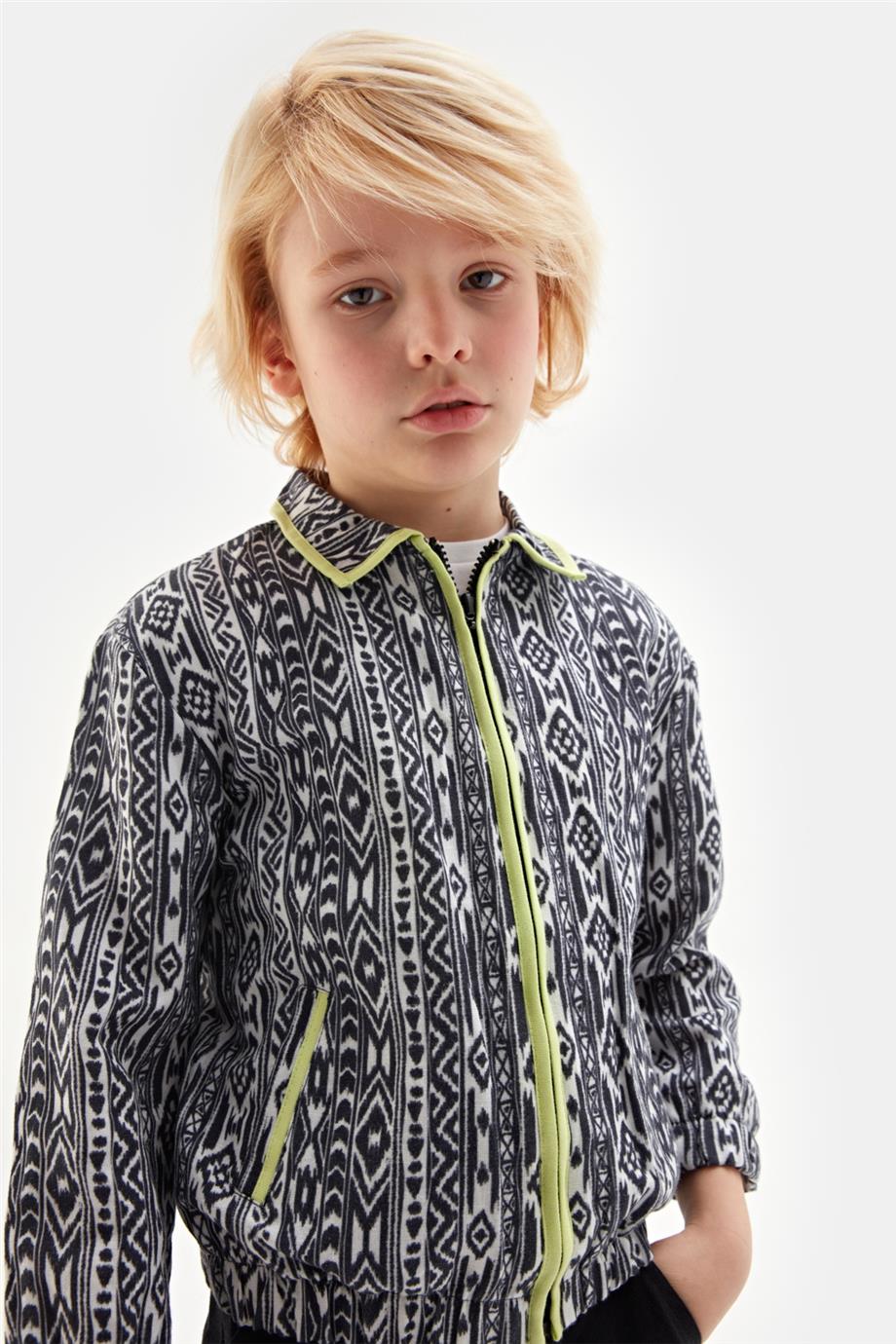 Boy Patterned Jacket - BgStore
