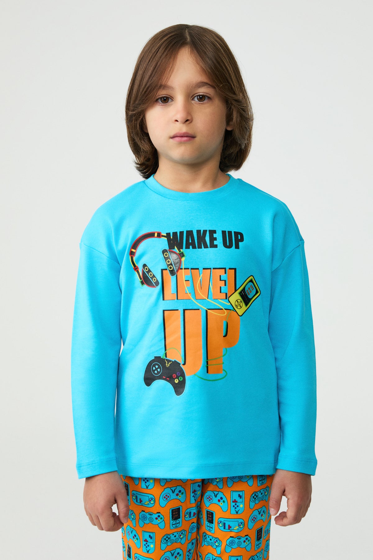 Boy Patterned Pyjama Suit