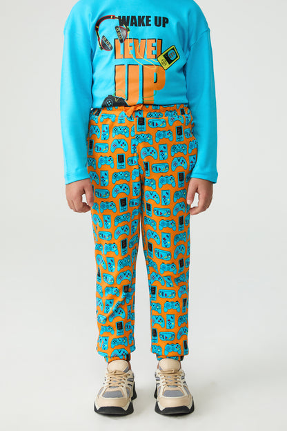 Boy Patterned Pyjama Suit