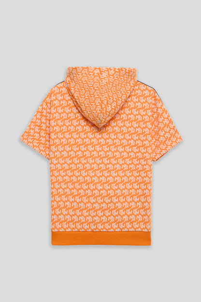 Boy Patterned Tracksuit Top