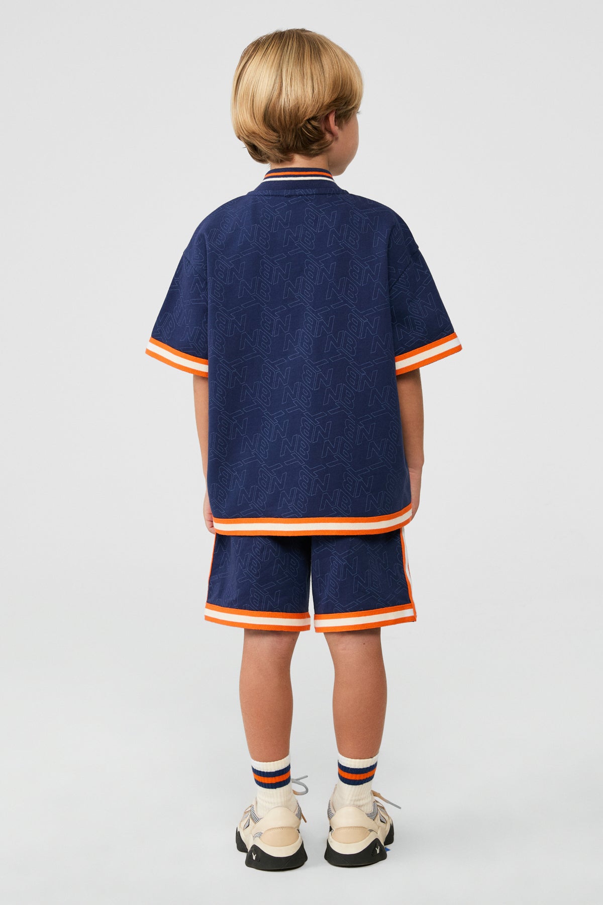Boy Patterned Tracksuit Top