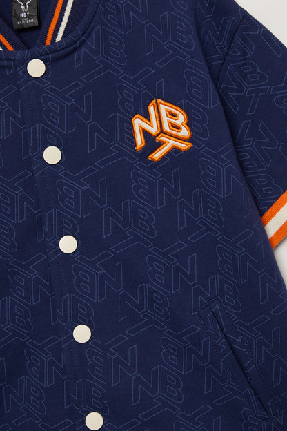 Boy Patterned Tracksuit Top