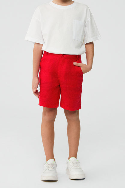 Boy Red Shorts