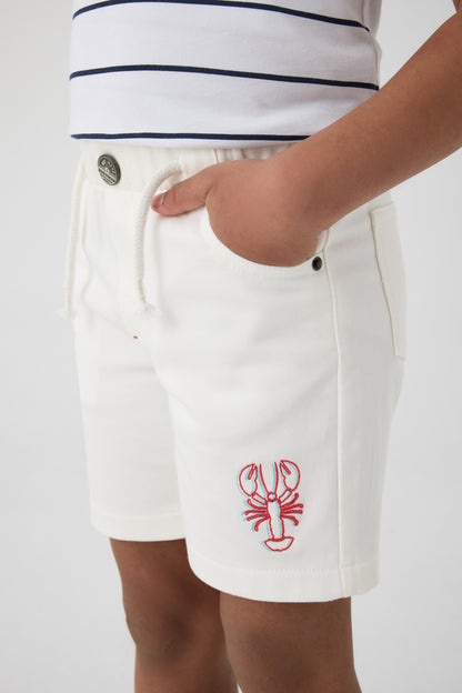 Boy White Shorts