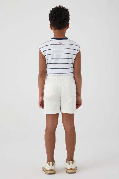 Boy White Shorts