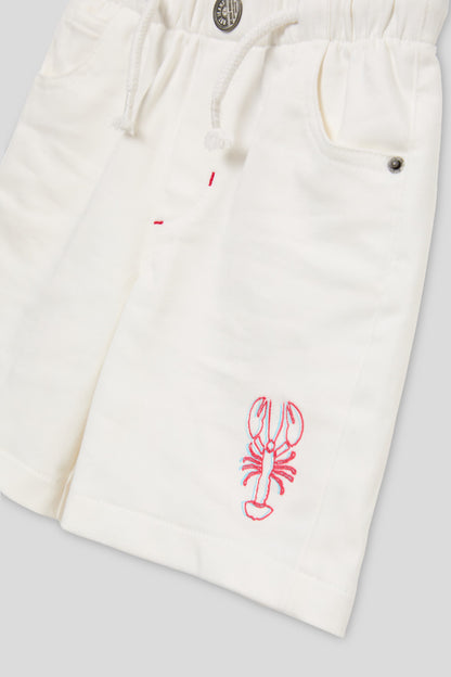 Boy White Shorts