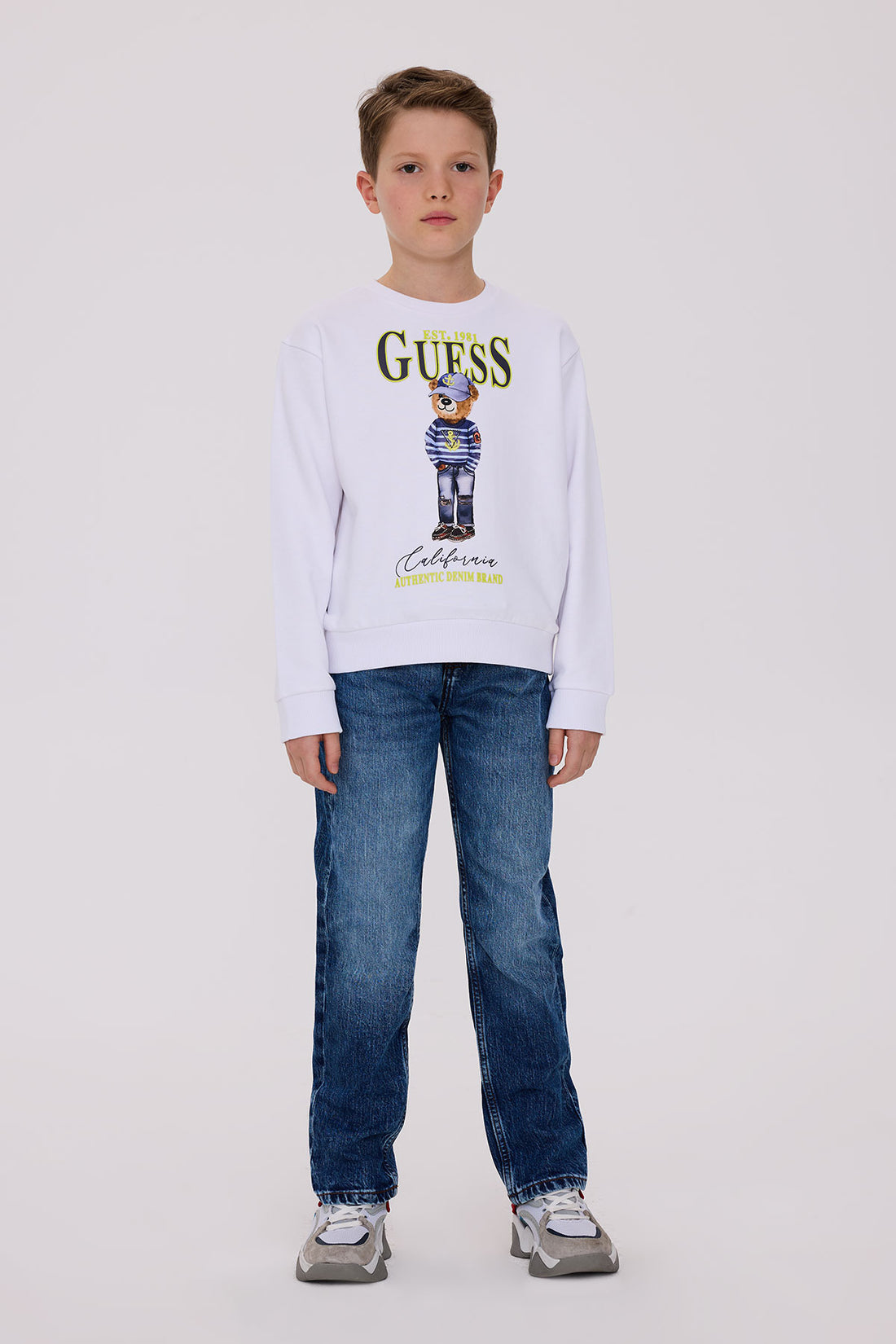 Boy White Sweatshirt