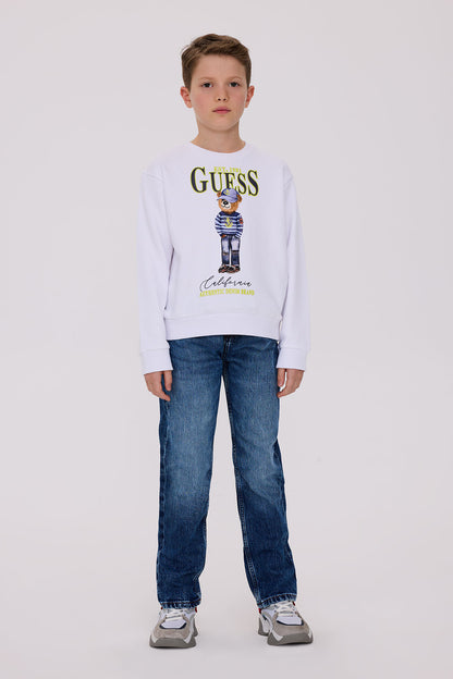 Boy White Sweatshirt