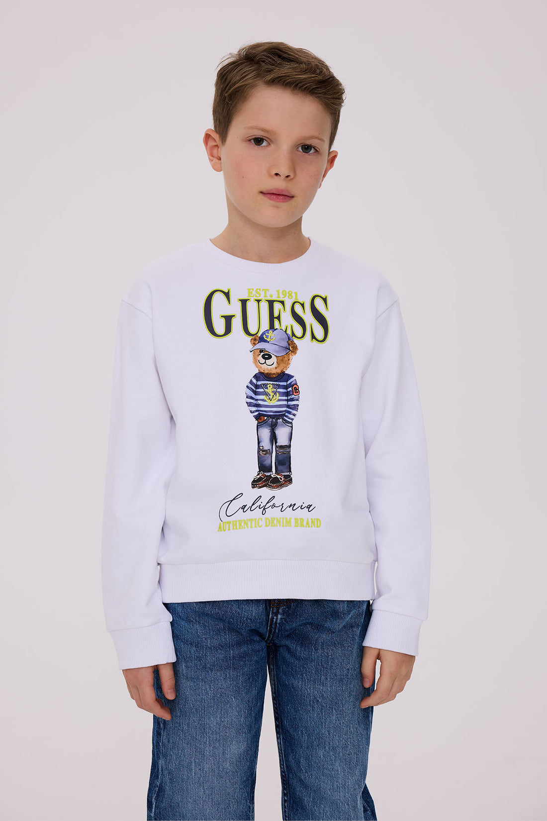 Boy White Sweatshirt