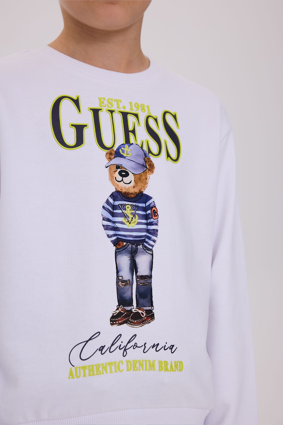 Boy White Sweatshirt