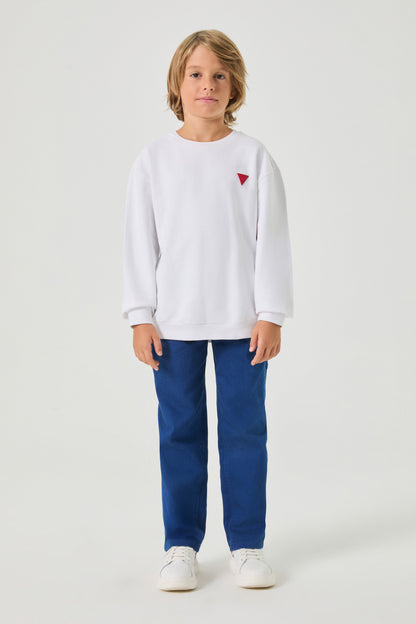 Boy White Sweatshirt