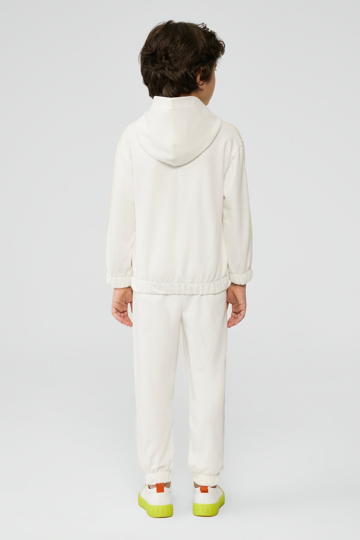 Boy White Tracksuit Top