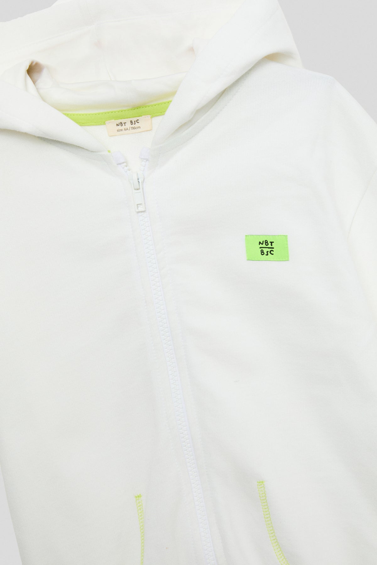 Boy White Tracksuit Top