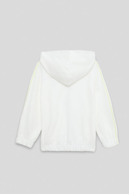 Boy White Tracksuit Top