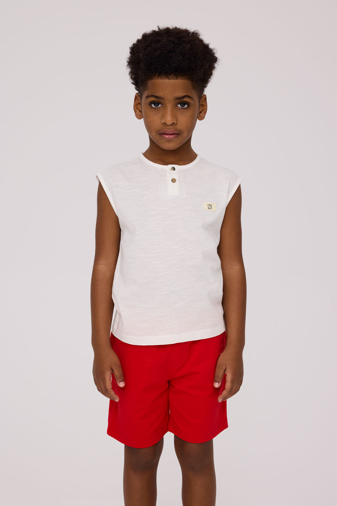 Boy White Undershirt