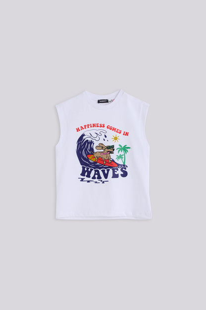 Boy White Undershirt