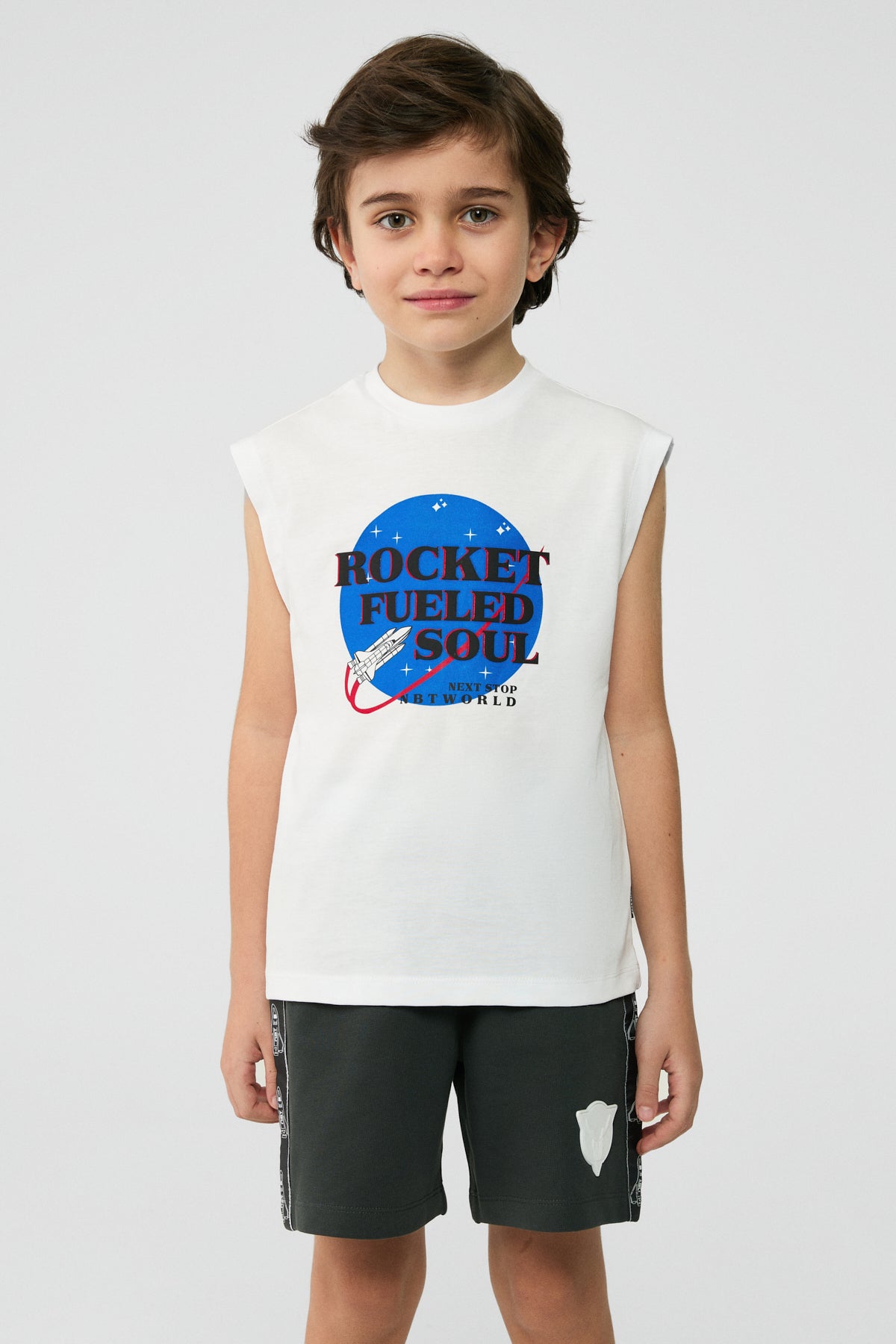 Boy White Undershirt