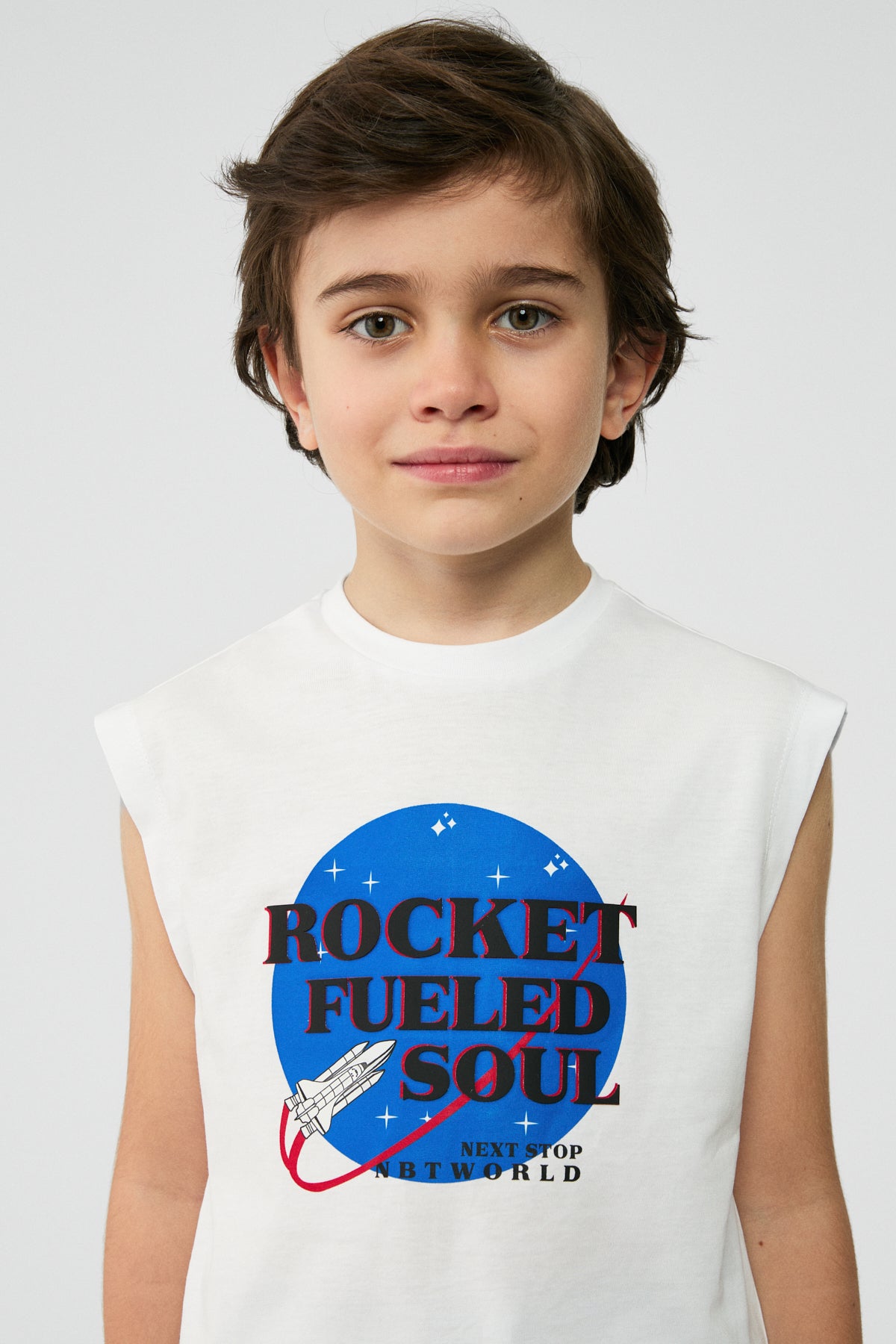 Boy White Undershirt