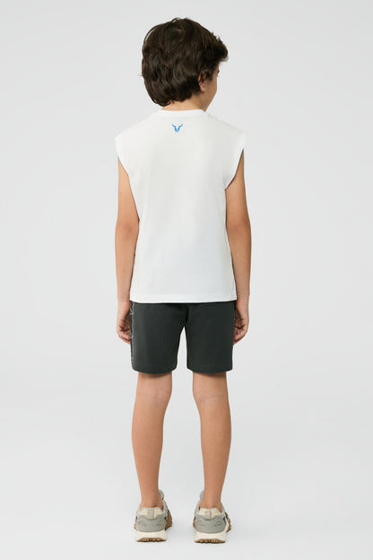 Boy White Undershirt