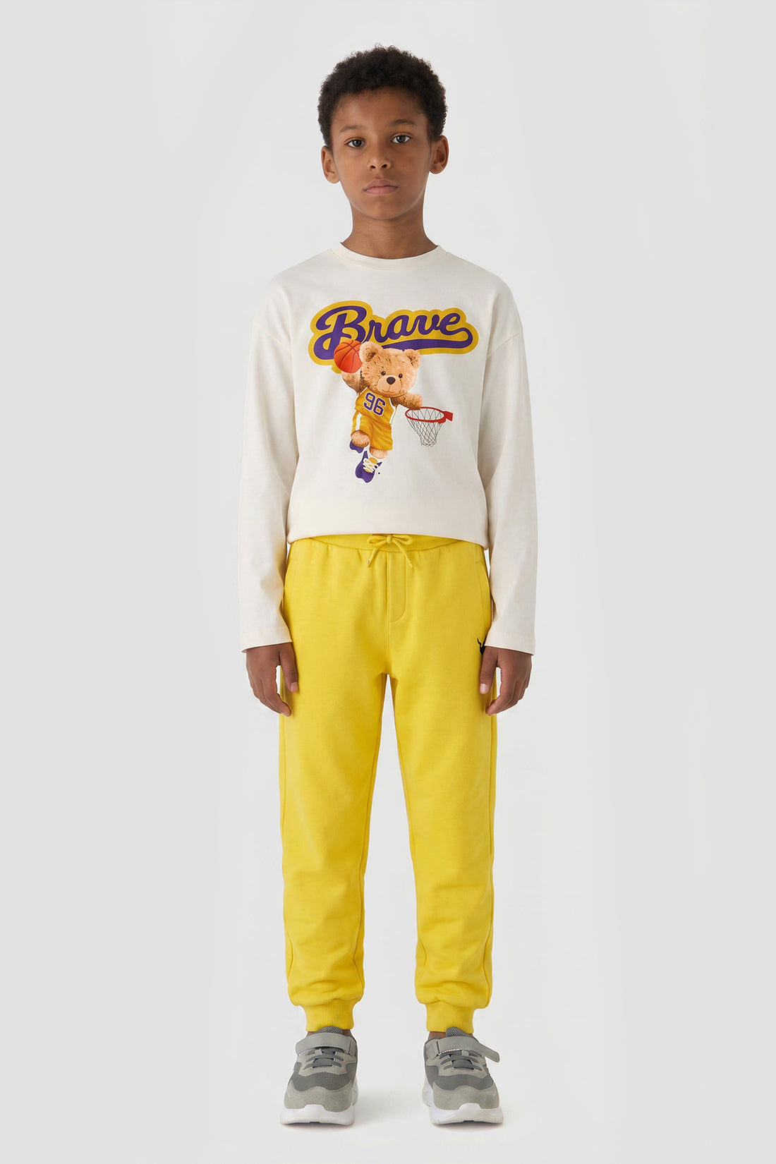 Boy Yellow Tracksuit Bottom