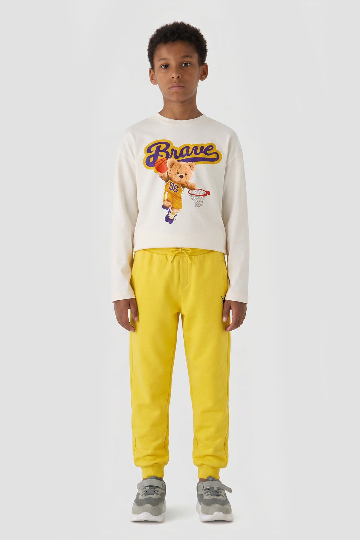 Boy Yellow Tracksuit Bottom