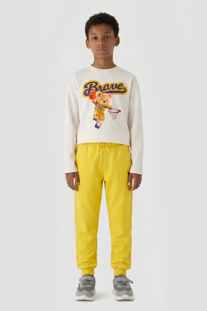 Boy Yellow Tracksuit Bottom