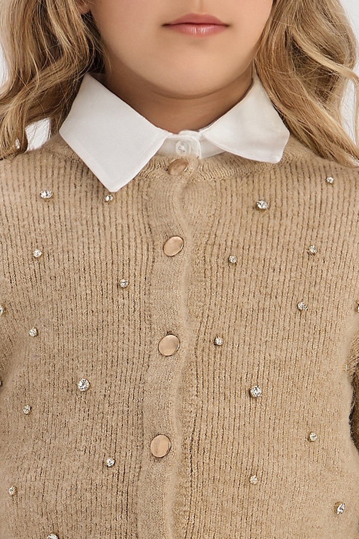 Girl Beige Cardigan