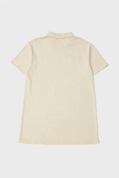 Girl Beige Dress - BgStore
