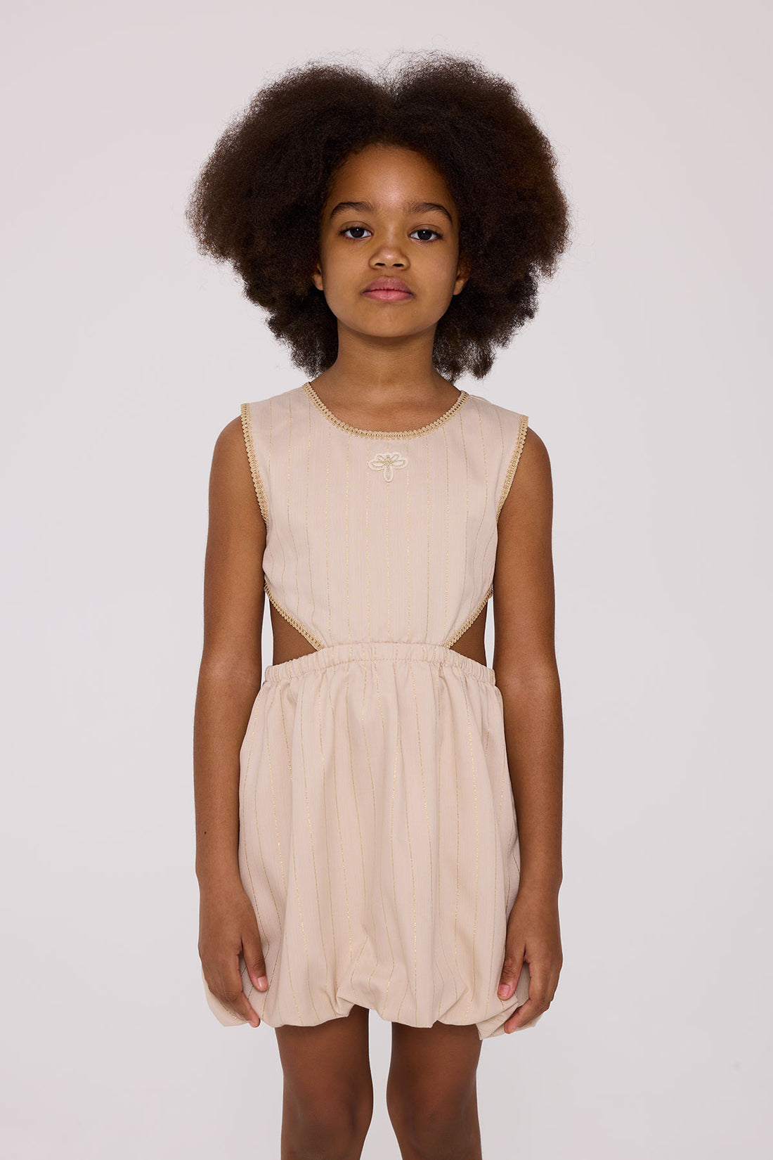 Girl Beige Dress