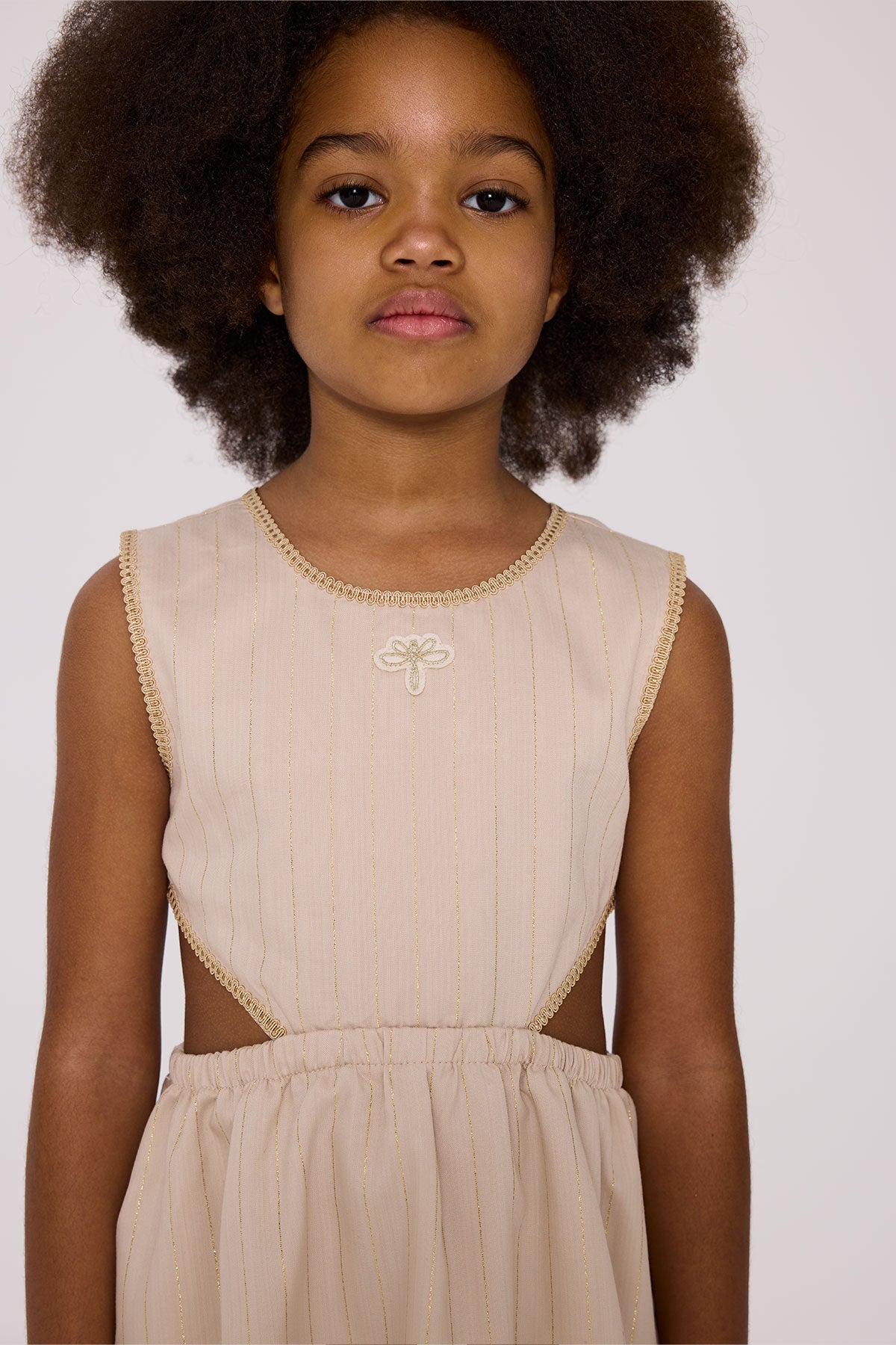 Girl Beige Dress