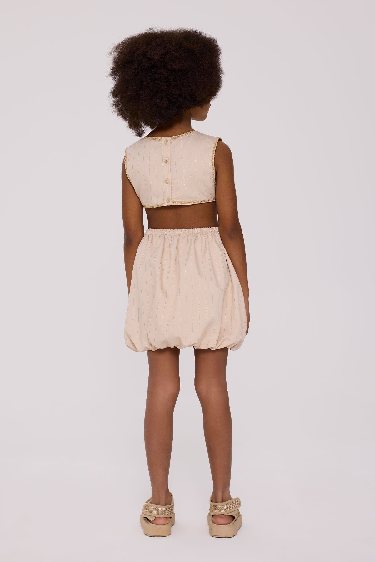 Girl Beige Dress