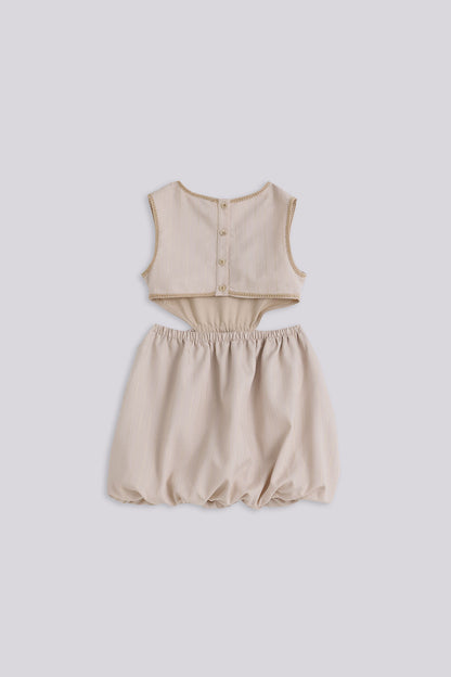 Girl Beige Dress