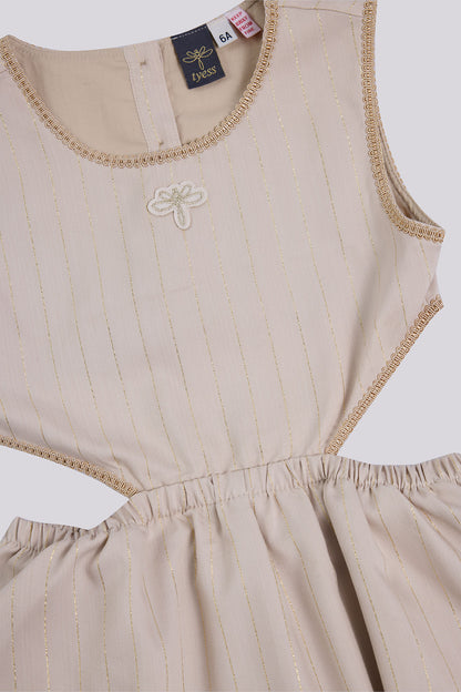 Girl Beige Dress