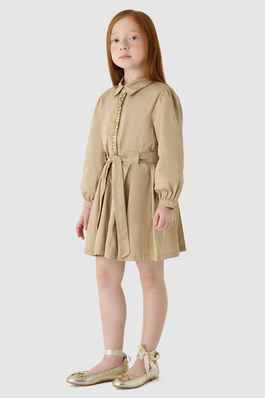 Girl Beige Dress
