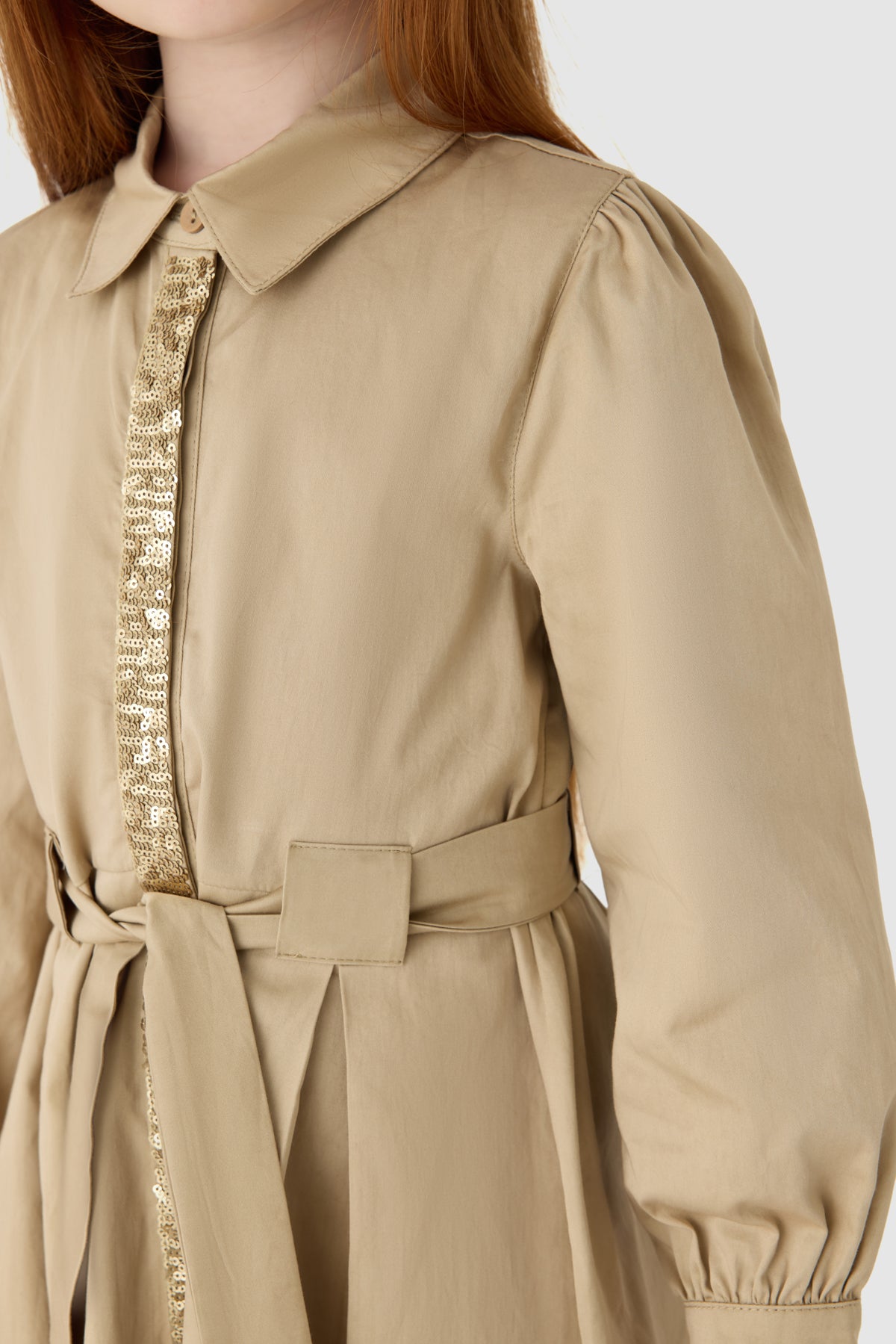 Girl Beige Dress