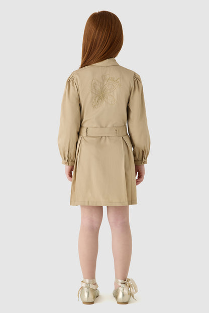 Girl Beige Dress