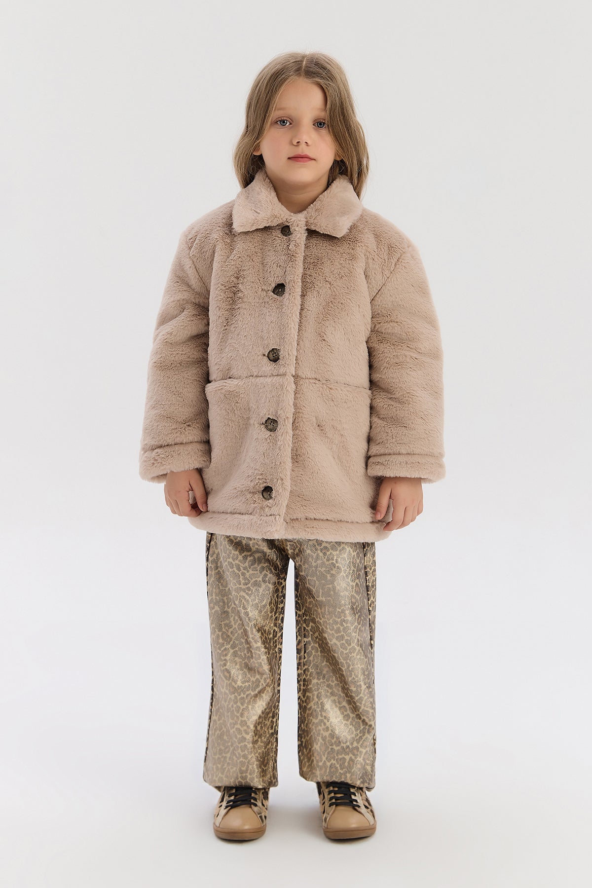 Girl Beige Jacket