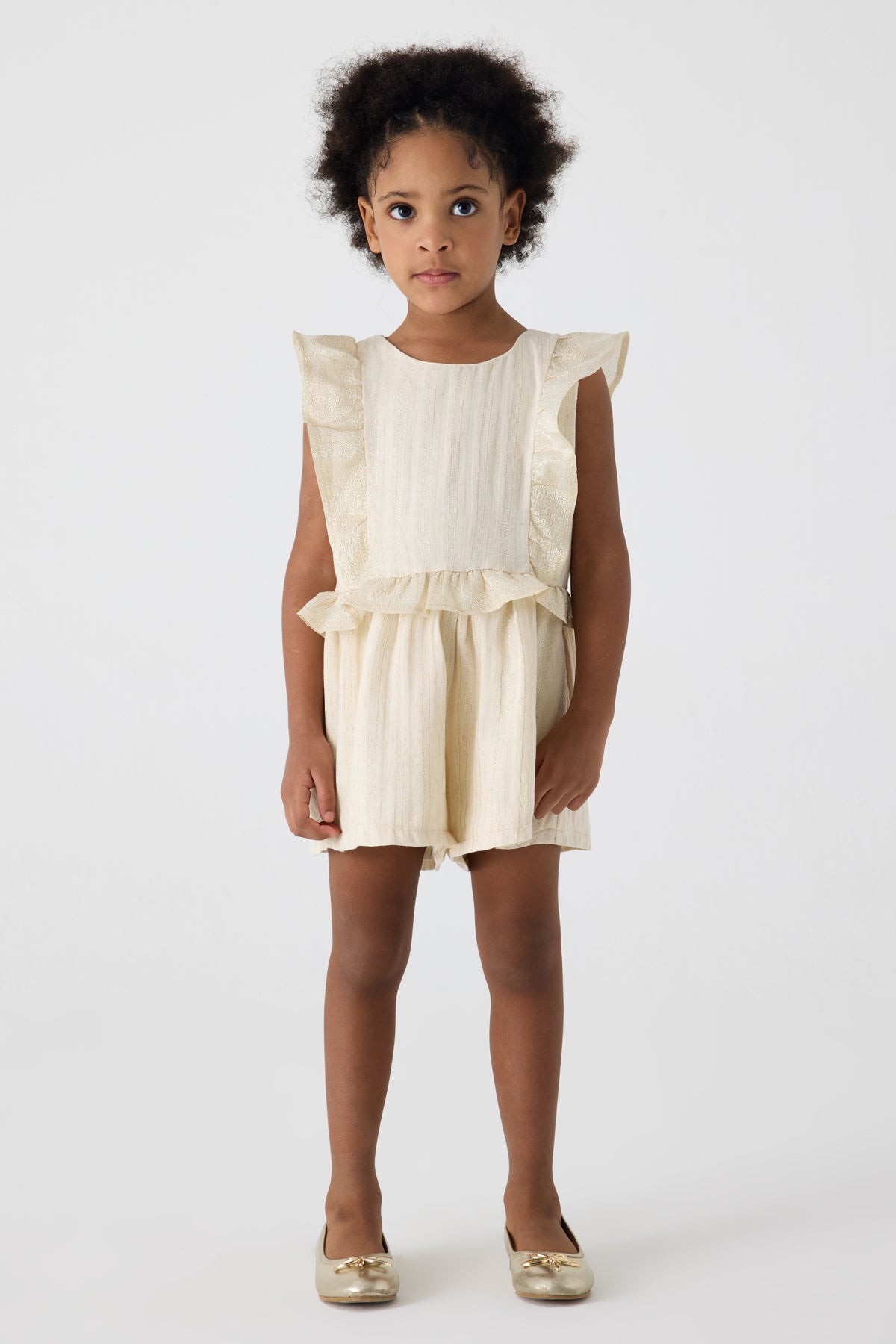 Girl Beige Overall