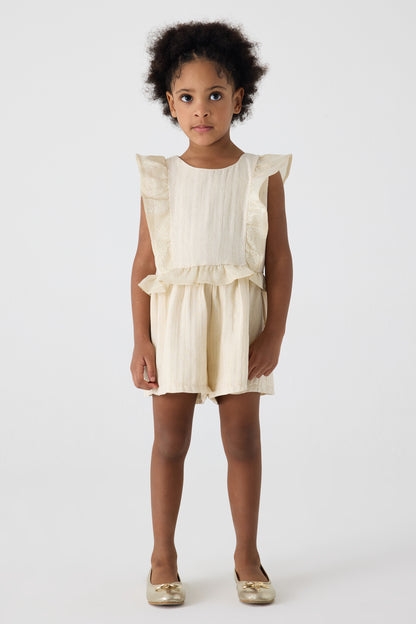 Girl Beige Overall