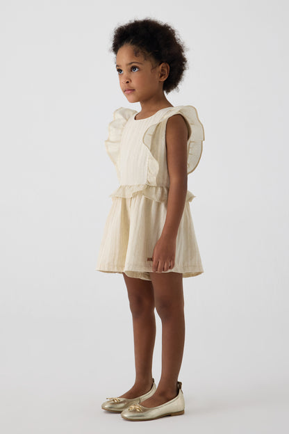 Girl Beige Overall