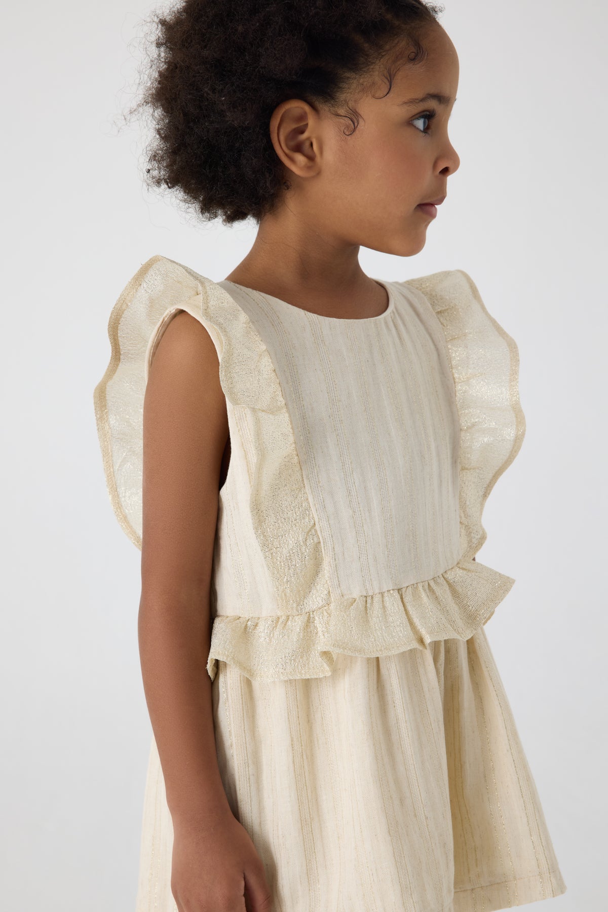 Girl Beige Overall