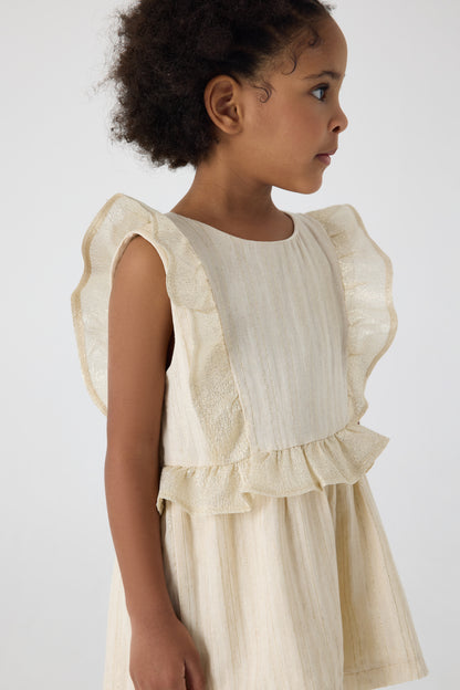 Girl Beige Overall
