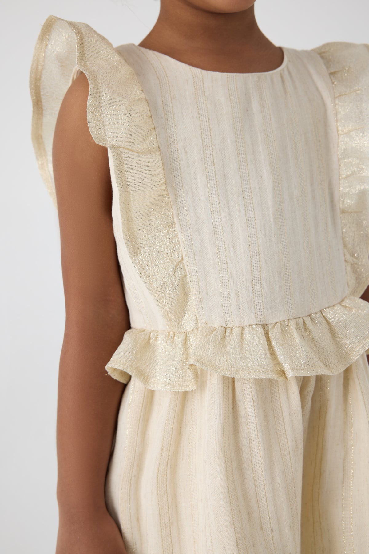 Girl Beige Overall
