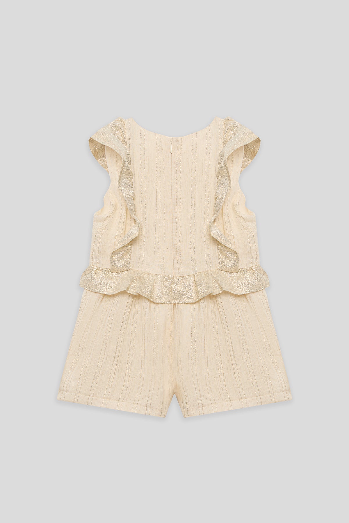 Girl Beige Overall