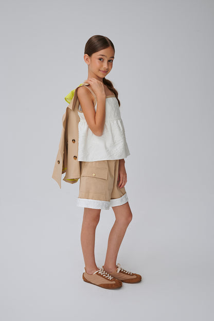 Girl Beige Shorts