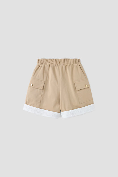 Girl Beige Shorts