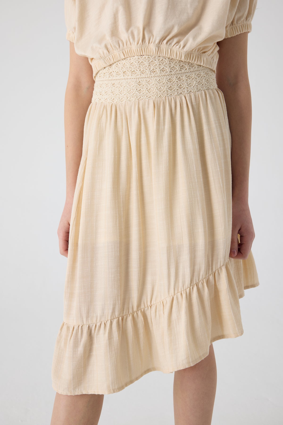 Girl Beige Skirt