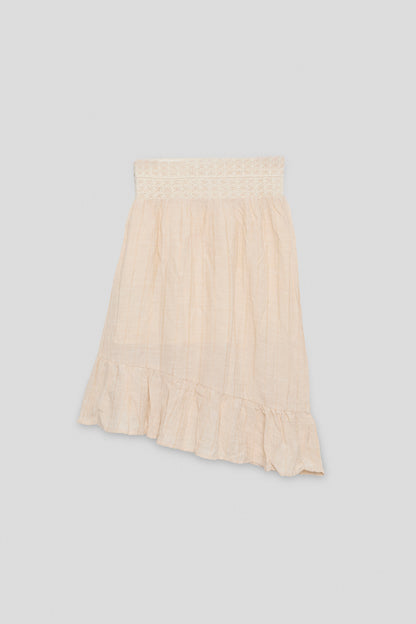 Girl Beige Skirt