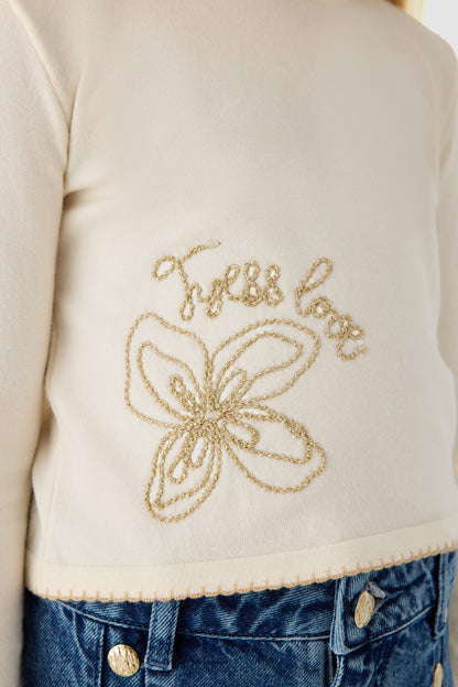 Girl Beige Sweater