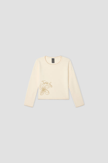 Girl Beige Sweater